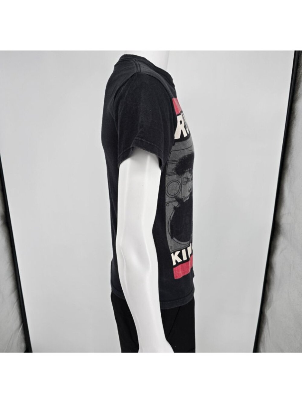 Late 2000s Run DMC King of Rock Officially Licensed Black Band T-Shirt (S) - Picture 7 of 12
